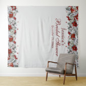 Elegant Floral Bridal Shower Photo Booth Backdrop | Zazzle