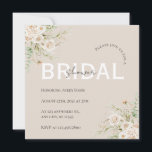 Elegant Floral Bridal Shower Save The Date<br><div class="desc">Announce your bridal shower in style with this elegant floral save the date card. Featuring soft,  romantic florals and a timeless design,  it’s the perfect way to let your guests know to save the date for your special celebration.</div>