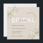 Elegant Floral Bridal Shower Save The Date<br><div class="desc">Announce your bridal shower in style with this elegant floral save the date card. Featuring soft,  romantic florals and a timeless design,  it’s the perfect way to let your guests know to save the date for your special celebration.</div>