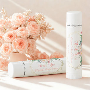 Elegant Floral Bridal Shower Thank You Lip Balm