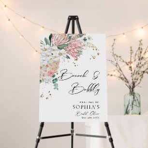 Elegant Floral Bridal Shower Welcome Sign