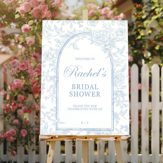 Elegant Floral Bridal Shower Welcome Sign Editable (Creator Uploaded)