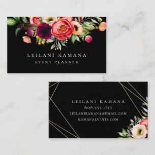 Elegant Floral Business Card
