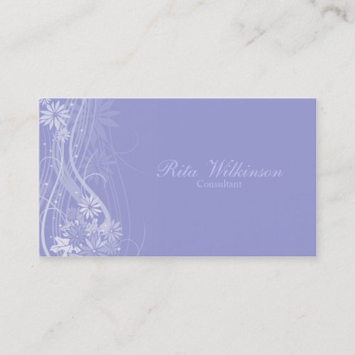 Elegant Floral Business Card