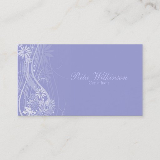 Customizable Elegant Floral Business Card
