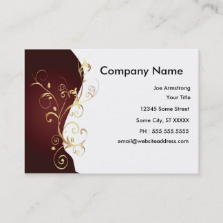 Elegant Floral Business Card