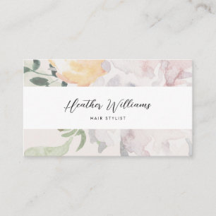 Elegant Floral Business Card