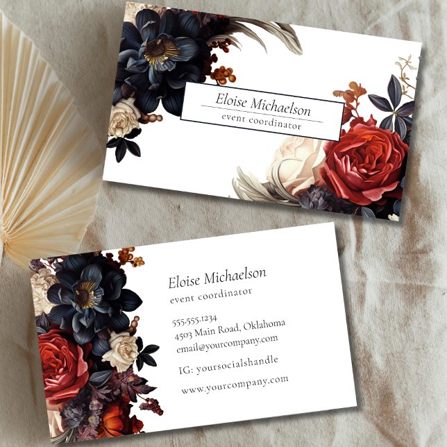 Elegant Floral  Business Card (Creator Uploaded)
