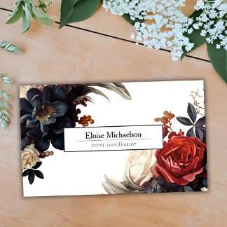 Elegant Floral Business Card