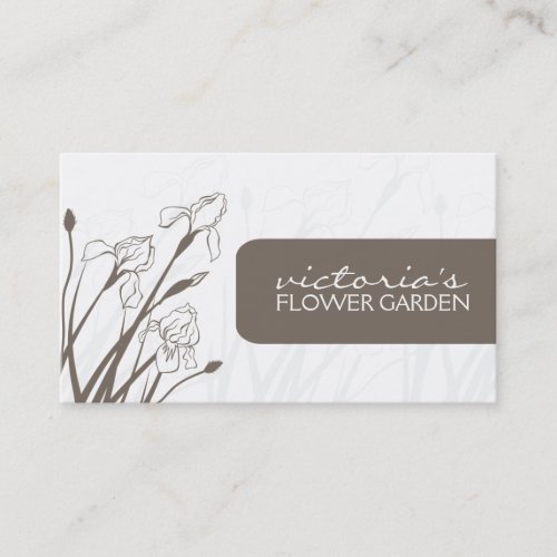 Elegant Floral Business Card