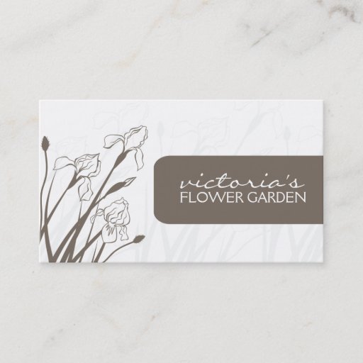Customizable Elegant Floral Business Card