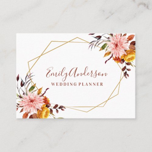 Elegant floral business card