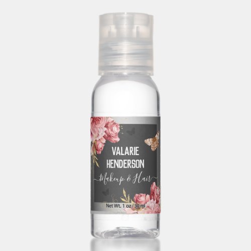 Elegant Floral Butterflies Make Up and Hair  Hand Sanitizer