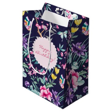Elegant Floral & Butterflies Pattern | Birthday