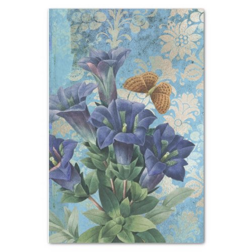 Elegant Floral Butterfly Tissue Paper