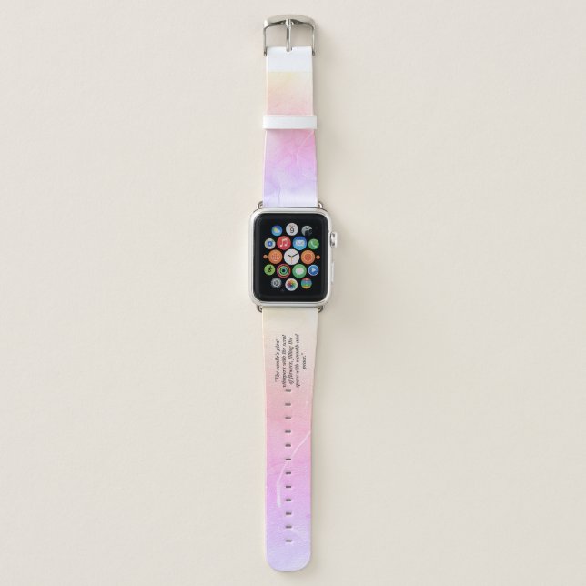 Elegant Floral Candle Business Card – FOREU Studio Apple Watch Band (Front)