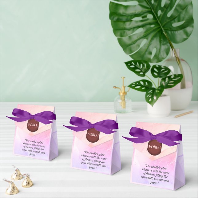 Elegant Floral Candle Business Card – FOREU Studio Favor Boxes (Multiple)