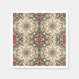 ELEGANT FLORAL CANVAS A VINTAGE AND SOPHISTICATED NAPKINS