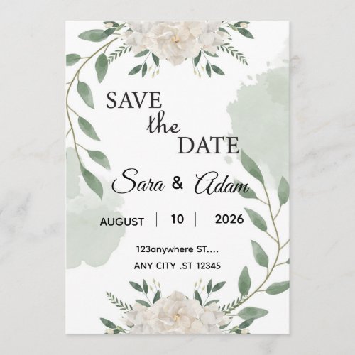 Elegant Floral Card
