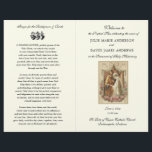Elegant Floral Catholic Wedding Mass Program<br><div class="desc">By request, I have created custom designed traditional Catholic Latin Mass wedding programs. Our folded programs are very helpful for your guests to know the order of the High Latin Mass & when to sit, stand, and kneel. If you are having a Low Mass, you will want to change the...</div>