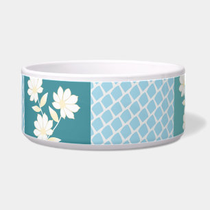 Elegant Floral Checkerboard Seamless Pattern in So Bowl