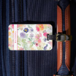 Elegant Floral Chic Stylish Girly Luggage Tag<br><div class="desc">Pretty floral design. You can add a name,  monogram or other custom text. Click on "Edit using Design Tool " to further changes. For more assistance feel free to contact us</div>