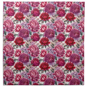 Elegant Floral Cloth Napkin