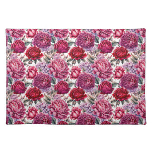 Elegant Floral Cloth Placemat