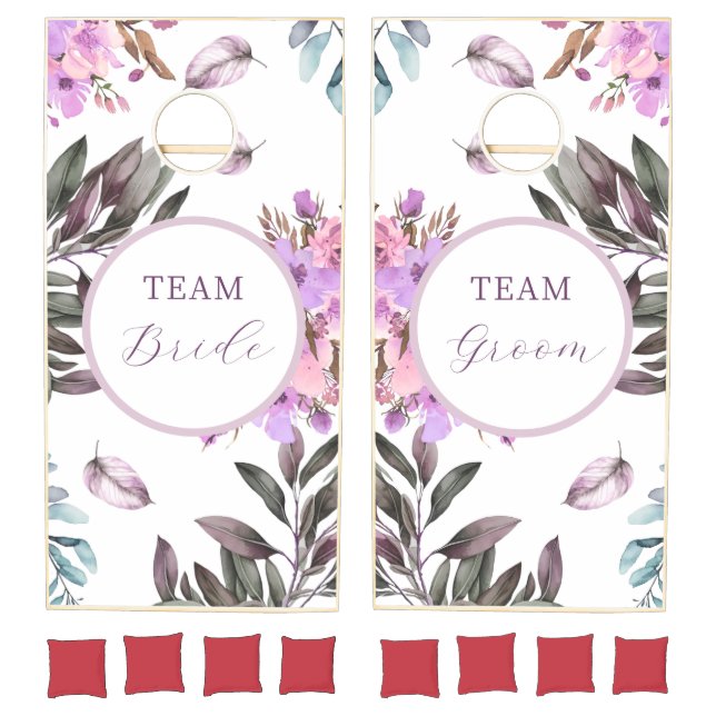 Elegant Floral Cornhole Set (Set)