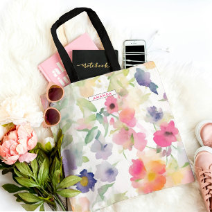 Elegant Floral Cute Trendy Chic Stylish Tote Bag