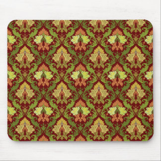 Elegant Floral Damask Mouse Pad