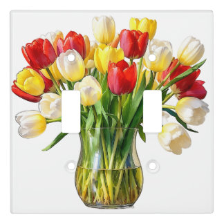 Elegant Floral Decorative Wall Switch Cover