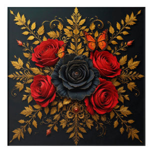 Elegant Floral Design Acrylic Print