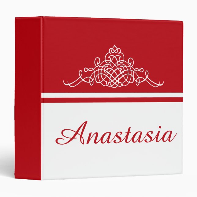 Elegant floral design binder (Front/Spine)