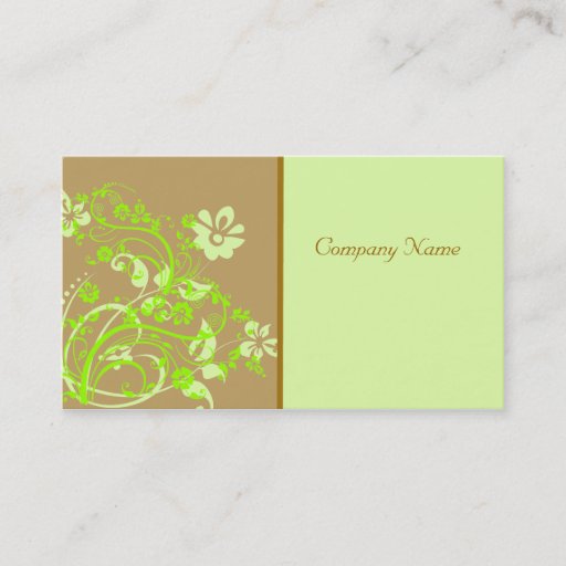 Customizable Elegant Floral Design Business Card Templates