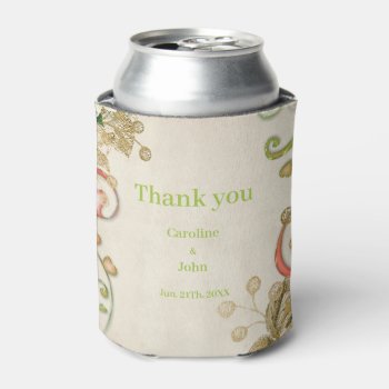 Elegant Floral Design Can Cooler by stylishdesign1 at Zazzle