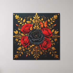 Elegant Floral Design Canvas Print