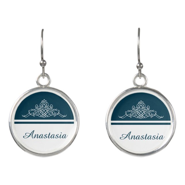 Elegant floral design earrings (Front)