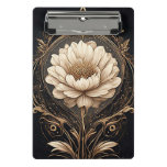 Elegant Floral Design Featuring Ornate Patterns Mini Clipboard
