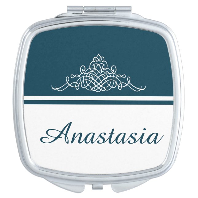 Elegant floral design mirror for makeup (Front)