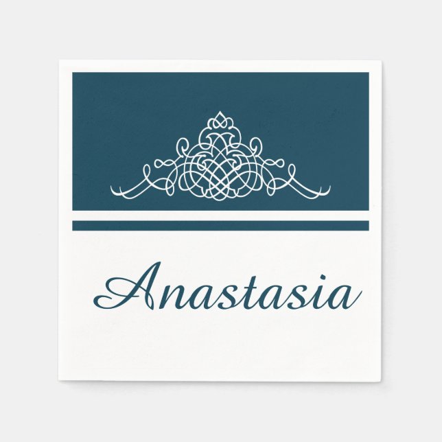 Elegant floral design napkins (Front)