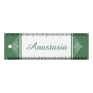Elegant floral design ruler