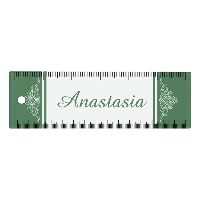 Elegant floral design ruler (Front)