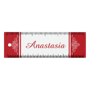 Elegant floral design ruler