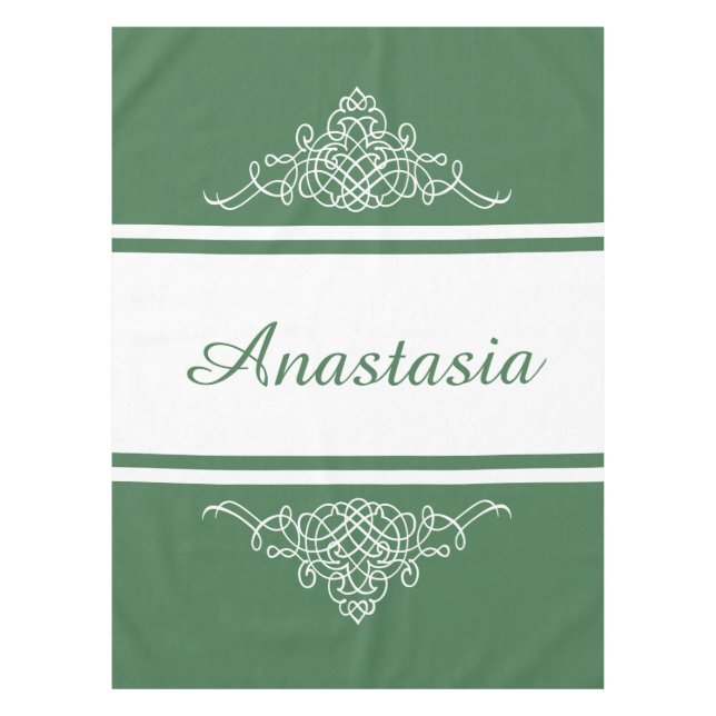 Elegant floral design tablecloth (Front)