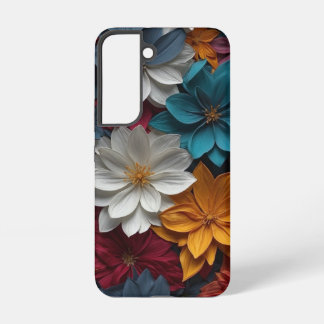 Elegant Floral Design with Colorful Florets Samsung Galaxy S22 Case