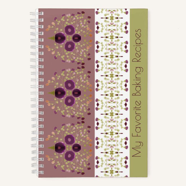 Elegant Floral Designed Notebook (Front)