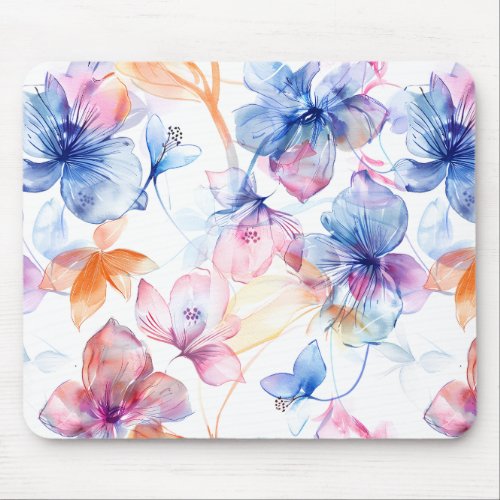 Elegant Floral Desk Pad Mouse Pad