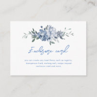 Elegant Floral Dusty Blue Bridal Shower