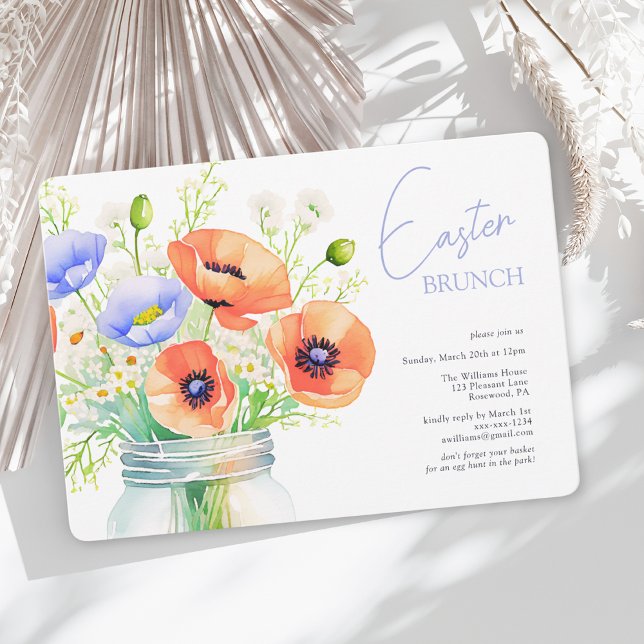 Elegant Floral Easter Brunch Invitation (Creator Uploaded)